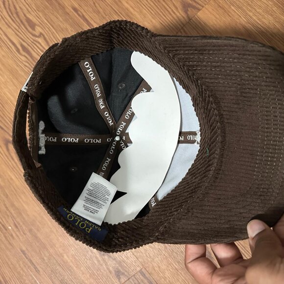 Polo Ralph Lauren Corduroy Cap | Dispatch Brown Vintage Hat | Rare Item for Men - Picture 7 of 8